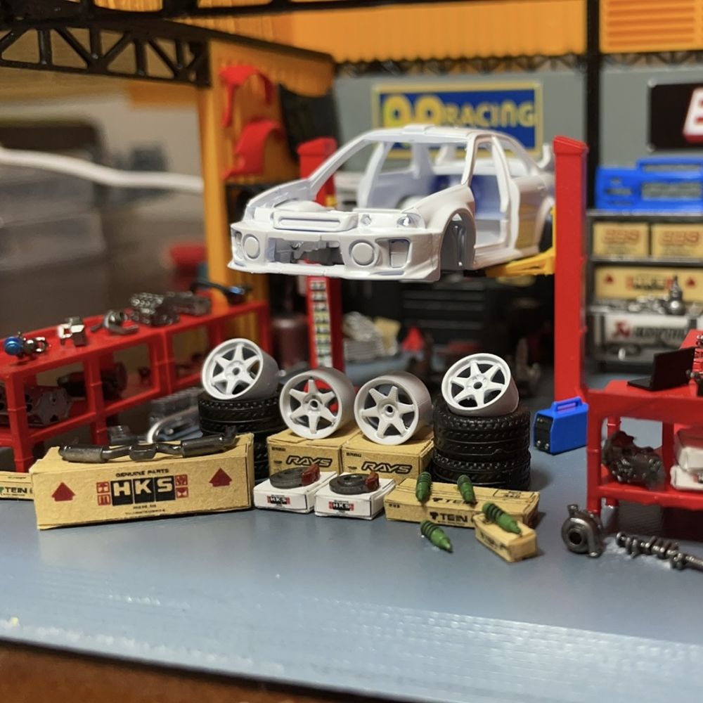 Diorama 1:64 Hub Caliper  Mode - đánh giá và giá Auto Repair Shop Japan