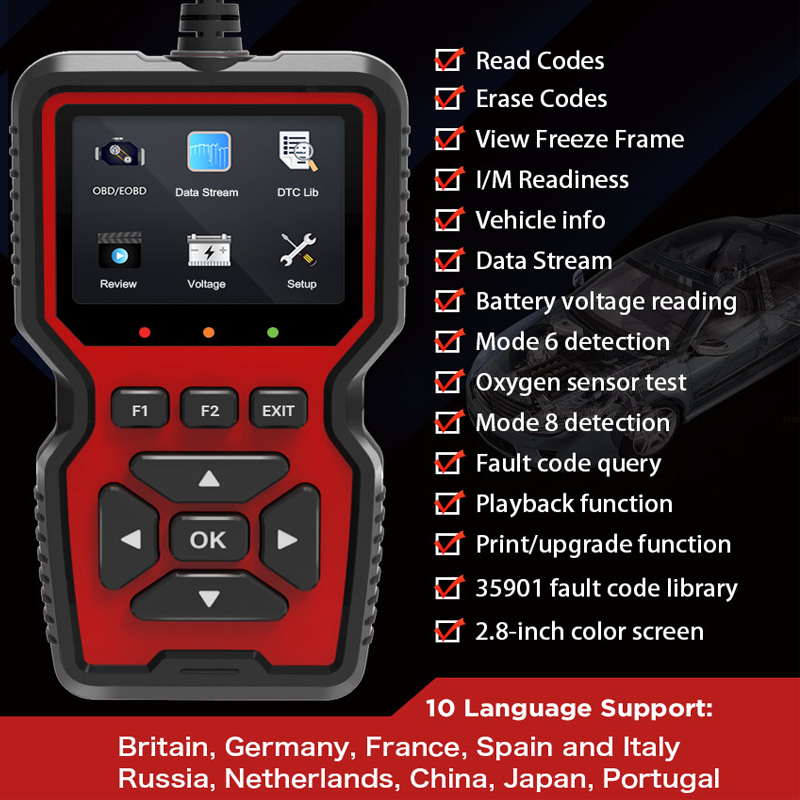 V519 OBDII Code Reader Car Dia - đánh giá và giá Car Diagnostic Tool