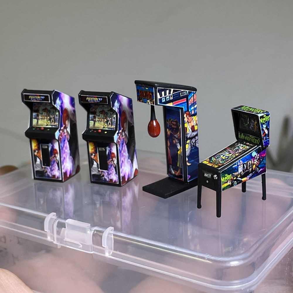 1:64 scale Arcade Pinball Mach - đánh giá và giá Auto Repair Shop Japan
