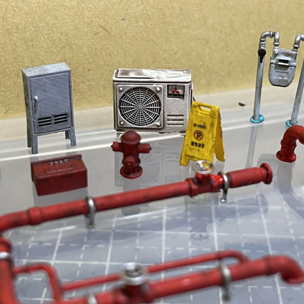 Diorama 1:64  Air Conditioner  - đánh giá và giá Auto Repair Shop Japan