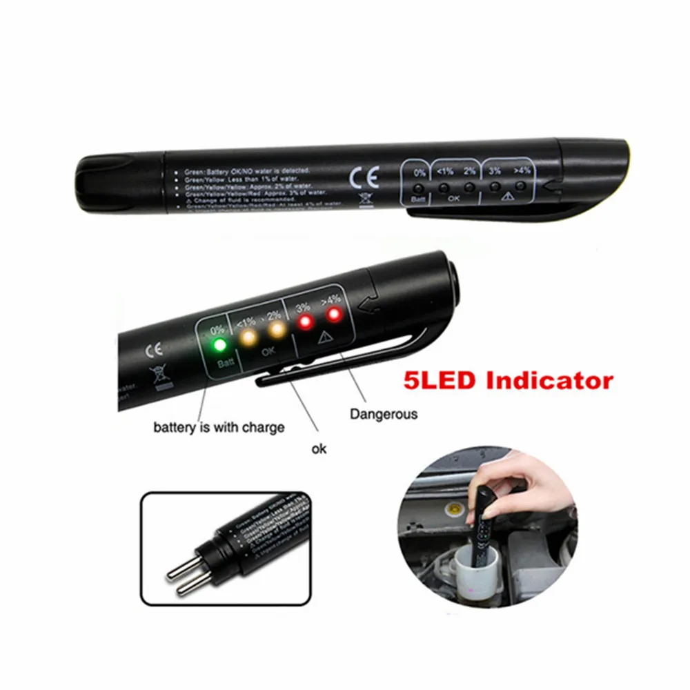 Car Brake Fluid Tester 5 Leds  - đánh giá và giá Car Diagnostic Tool
