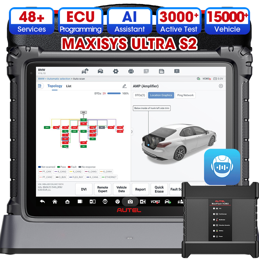 Autel Ultra S2 AI Assistant La - đánh giá và giá Car Diagnostic Tool